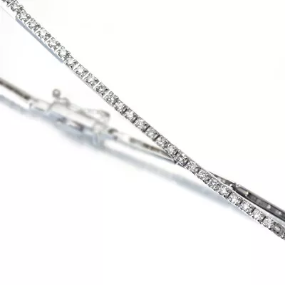 Auth STAR JEWELRY Bracelet Diamond 0.65ct 18K 750 White Gold • $1290.97