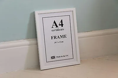 White Wooden Picture/ Photo Frame - A4 (21x29.7cm) • $11.37