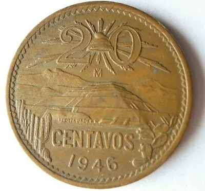 1946 MEXICO 20 CENTAVOS - Collectible Coin - FREE SHIP - Bin #333 • $8.99