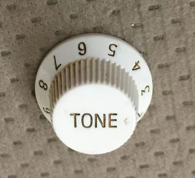 $5.99 • Buy Fender Squier Stratocaster Electric Guitar Tone Switch Original White Knob