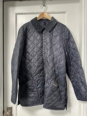 Barbour Navy Liddesdale Quilted Jacket M • $18