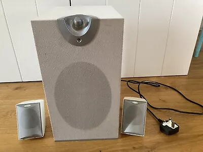 Acoustic Energy Aego 2 White Active Speaker System 2 Speakers And Subwoofer • £25