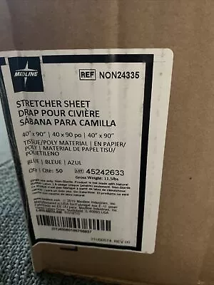 Medline Stretcher Sheets ~ Box Of 50 Medical Sheet Covers Poly/tissue Material • $38.77