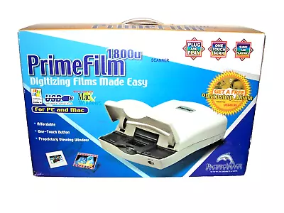 Pacific Image PrimeFilm 1800U Color Film / Slide Scanner NEW Opened Box • $22