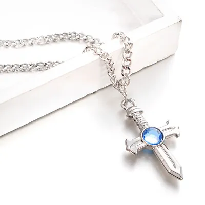 Anime Fairy Tail Gray Fullbuster Cross Cosplay Necklace Charm Pendant Toy Gift • £4.79