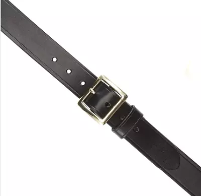 Garrison Uniform Duty Work Belt Black (Unisex) Size 32  & 34  Leather New 1.5  • $14.99