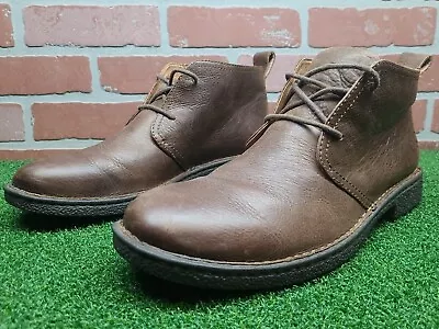 Born SZ 11 M Boots Bismark Chukka Lace-Up Leather Ankle H57423 Brown Mens  • $25.49