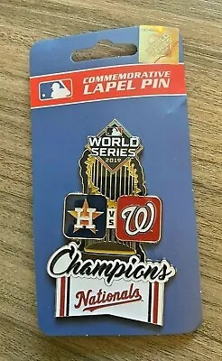 Brand New Washington Nationals 2019 World Series Champions Jumbo 3  Lapel Pin! • $12.88