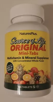 Nature's Plus Source Of Life Multi-Vitamin & Mineral Supplement - 180 Tablets • $44.93