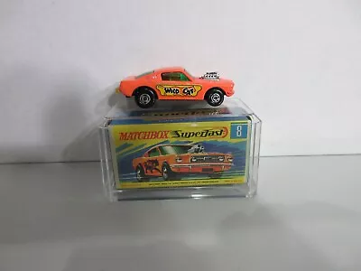 Matchbox Superfast 8 Ford Mustang Wild Cat Dragster Orange G Box • $76.33