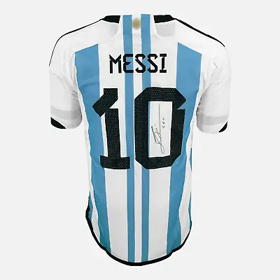 Lionel Messi Signed Argentina Shirt 2022 World Cup Qatar [10] • £1869.99