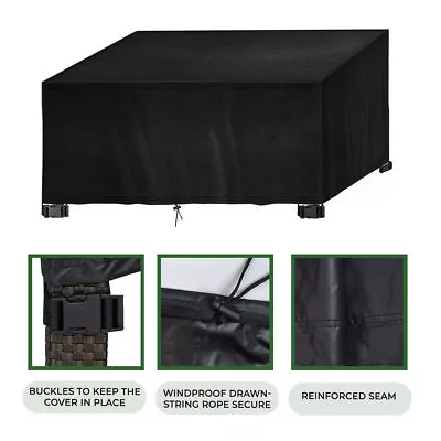 £19.85 • Buy Heavy Duty Waterproof Garden Patio Furniture Cover For Rattan Table Cube Outdoor