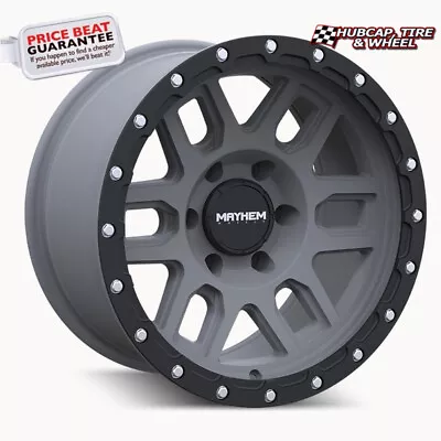 Mayhem Delta 8304 Matte Gunmetal W/ Mt Blk Lip - 20X9 - 5X127 BP 0 MM Ofs 1 Whl • $350.99