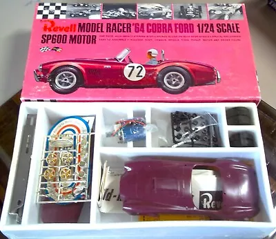 Revell Vintage 1/24 1/25 New Sealed '64 Ford Cobra Slot Car Kit Chassis Box Cox • $399.99