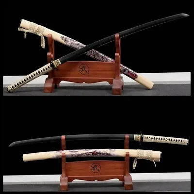 Japanese Battle Ready Samurai 9260 Spring Steel Full Tang Katana Sword Sharp • $158.86