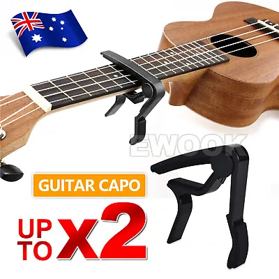 Aluminum Guitar Capo Quick Change Trigger Banjo Ukulele Mandolin Clamp Electric • $4.95