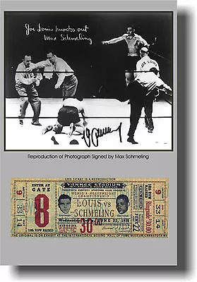 Joe Louis Knocks Out Max Schmeling - Art Print POSTER • $9.99