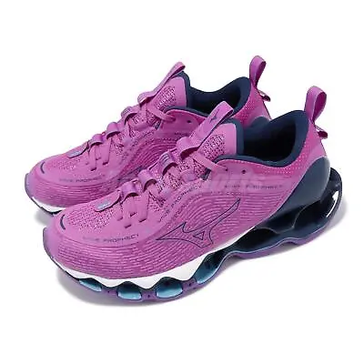 Mizuno Wave Prophecy 13 Purple Navy Women Road Running Jogging Shoes J1GD2400-26 • $189.99