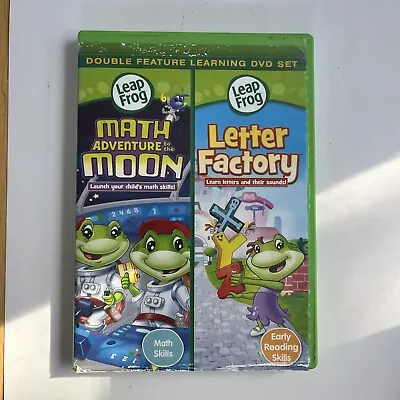 Leap Frog Math Adventure To The Moon & Letter Factory  DVD Ships With Tracking • $7.89