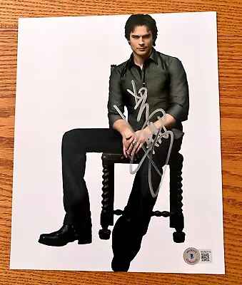 Ian Somerhalder Hot Vampire Diaries Damon Salvatore Signed 8x10 Photo Beckett P • $89.99