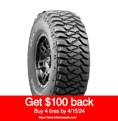 MICKEY THOMPSON Baja Legend MTZ 33x12.50R15LT 108Q RWL 6 Ply (Quantity Of 1) • $302.09