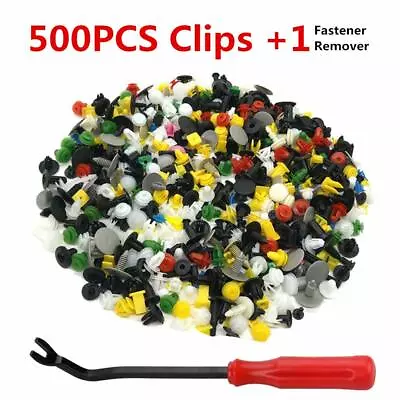 500x Car Body Plastic Push Pin Rivet Fasteners Trim Moulding Clips Screw Driver • $13.90