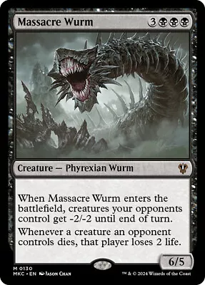 MTG Massacre Wurm  - Murders At Karlov Manor Commander • $2.69