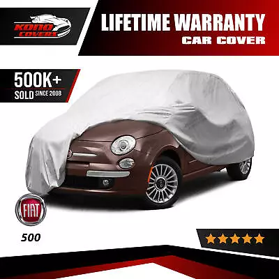 Fiat 500 4 Layer Car Cover Fitted In Out Door Water Proof Rain Snow UV Sun Dust • $50.95