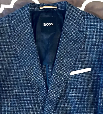 HUGO BOSS Textured Wool Blend Italian Fabric Sportcoat Blazer Men's 40RNWT$695 • $249