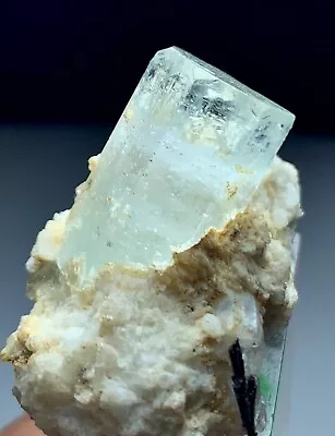 AquaMorganite Crystal - Morganite Var Aquamarine Mineral Specimen - 147 Ct. • $90