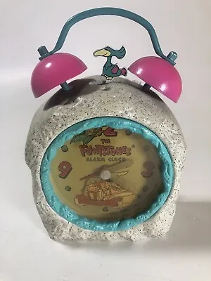Vintage Flintstones Key-wound Alarm Clock 1992 Innovative Time Corp Tested Works • $24.99