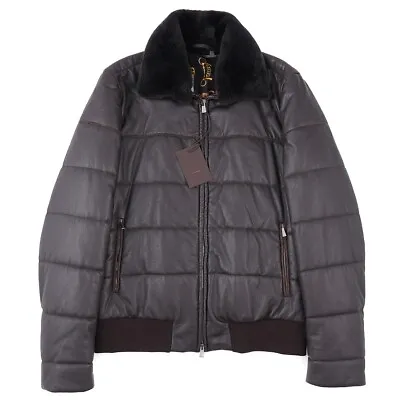 Rifugio Napoli Quilted Deerskin Leather Jacket With Beaver Fur Collar M (Eu 50) • $2995