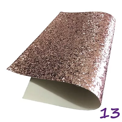 Chunky Sparkling Glitter Fabric A4  Sheets Hair Bows Craft LOWER PRICE Code #021 • £2.19