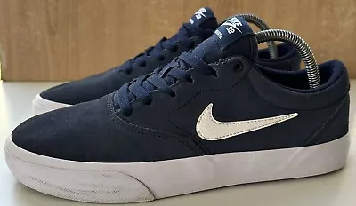 Nike SB Charge Mens Size US 9 Navy Blue Suede Shoes Sneakers CT3463-401 • $35