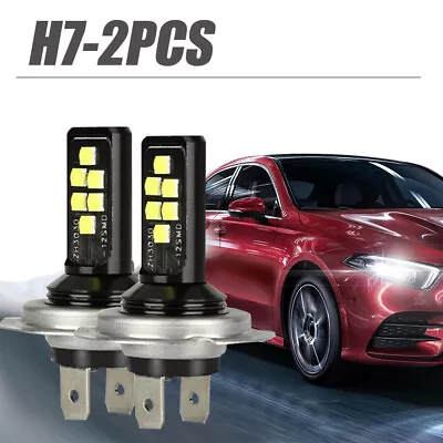 2x Car Headlight Bulb High Low Beam H7 Led Lights Lamp 240W 52000LM 6000K • $8.02