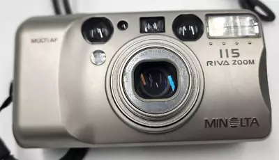 MINOLTA RIVA ZOOM 115 35mm Point & Shoot Film Camera • $50