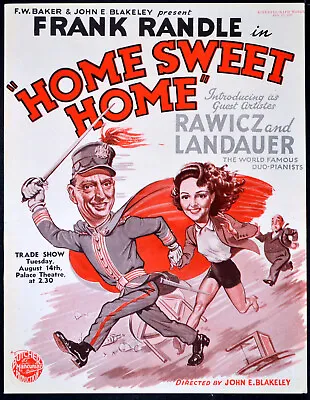£89.50 • Buy HOME SWEET HOME 1945 Frank Randle, Rawicz And Landauer TRADE ADVERT