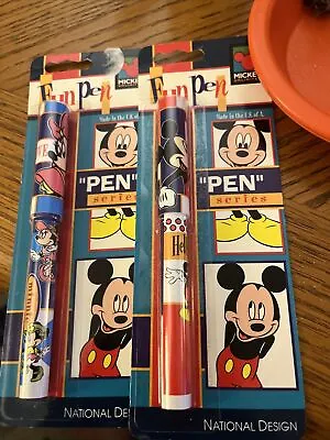 Vintage Walt Disney Mickey Mouse Fun Pen Minnie Mouse Lot 90s NOS Rare Set • $11