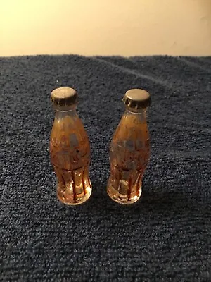 Lot Of 2 Miniature COCA-COLA Glass Bottle 2.5  Mini  Bottles • $17.95