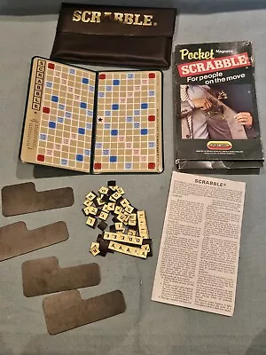 Vintage Spear's Games Pocket Magnetic Scrabble Travel Holiday Boxed GC • £11.99