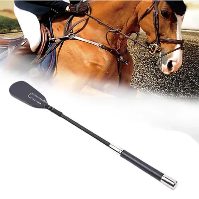 $13.89 • Buy 17.7'' Horse Riding Crop Whip PU Leather Flogger Accessories Paddle For Couples