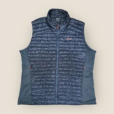 Mens Navy RAB Cirrus Flex 2.0 Vest Pertex Quantum Padded Gilet (Size 2XL) H180 • £59.99