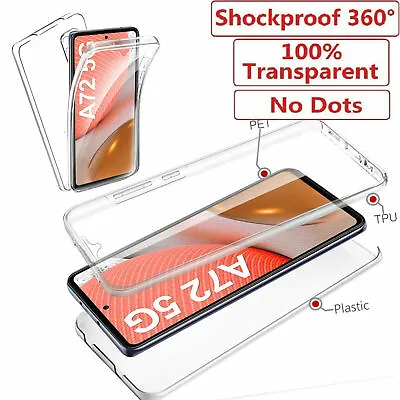 Case For Samsung A32 A70 A71 A72 5G Clear Full Body 360 Shockproof TPU Gel Cover • £3.45