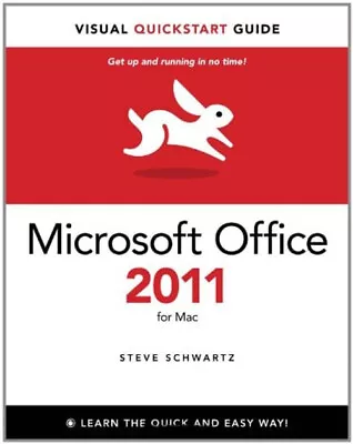 Microsoft Office 2011 For Mac Paperback Steve Schwartz • $8.67