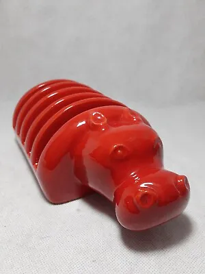 £6.99 • Buy *BELLINI* Red HIPPO Funky Ceramic Toast Letter Rack