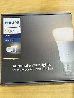 PHILIPS Hue White A60 Smart Globe Starter Kit B22 2 Bulbs & Hub Zigbee Certified • $100