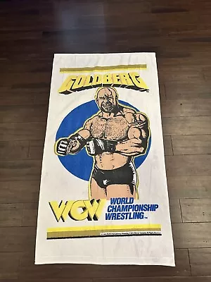 Vintage 1999 Goldberg Wrestling Beach Towel WCW WWF Promo 90s  Retro • $25