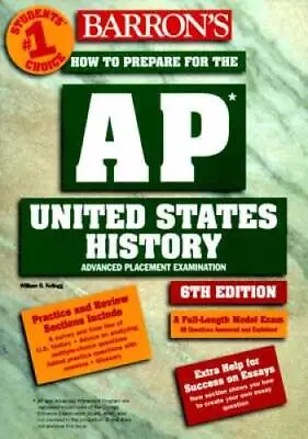 Barrons How To Prepare For The AP United States History: Advanced Placem - GOOD • $4.49