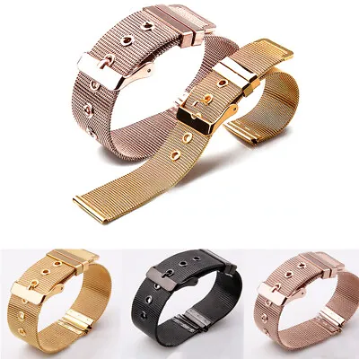 Mesh Watch Strap Band Wristwatch Stainless Steel Replacement 14/16/18/20/22/24mm • $4.63