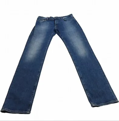Hugo Boss Maine  Blue Jeans Regular Fit Stretch Men’s W34 L34 NWT  (JJ) • $79